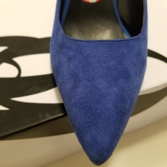 New Nine West Cobal Blue Pumps - Picture 3 of 8